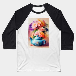 Watercolor teapot Baseball T-Shirt